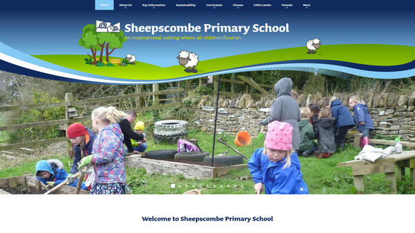 Screenshot of the Friends Of Sheepscombe School website