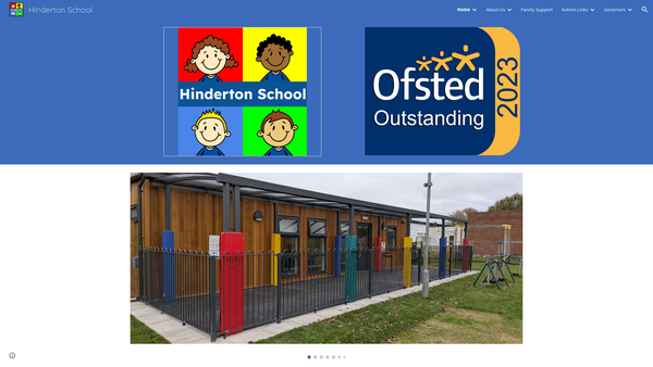 Screenshot of the Friends Of Hinderton website