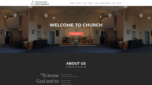 Screenshot of the The Parochial Church Council Of The Ecclesiastical Parish Of Southcourt website