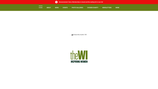 Screenshot of the Seasalter Cross Women's Institute website