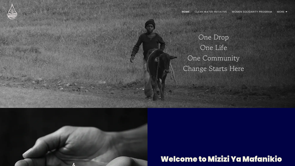 Screenshot of the Mizizi Ya Mafanikio UK website