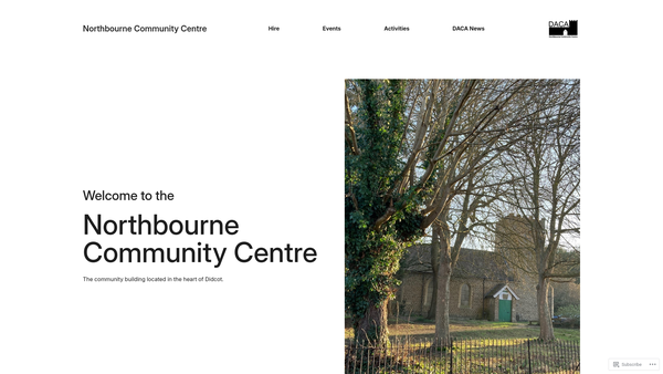 Screenshot of the Didcot Arts And Community Association website