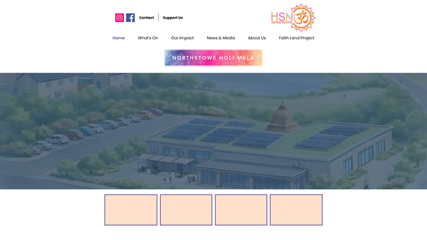 Screenshot of the Hindu Samaj Northstowe website