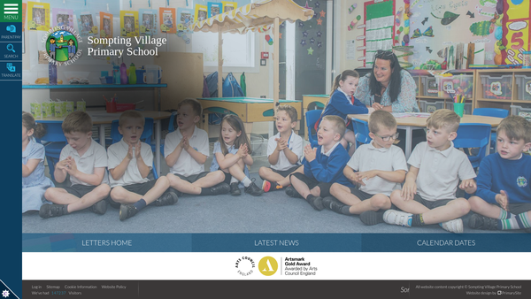 Screenshot of the Friends Of Sompting School (Foss) website