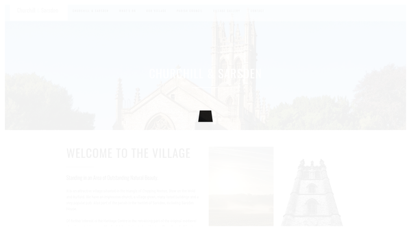 Screenshot of the Churchill And Sarsden Village Hall website