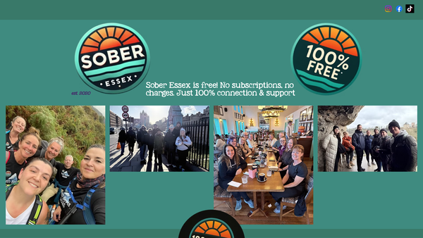 Screenshot of the Sober Essex website