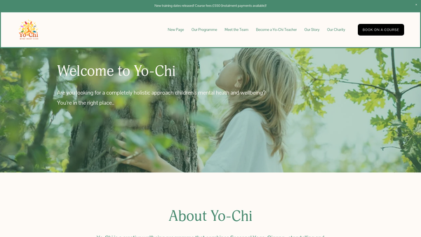Screenshot of the Yo-Chi Unlimited website