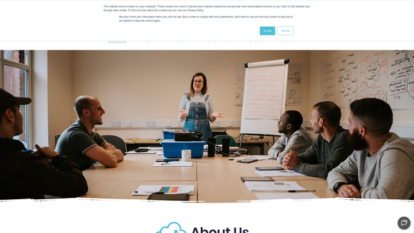 Screenshot of the Bright Direction Foundation website