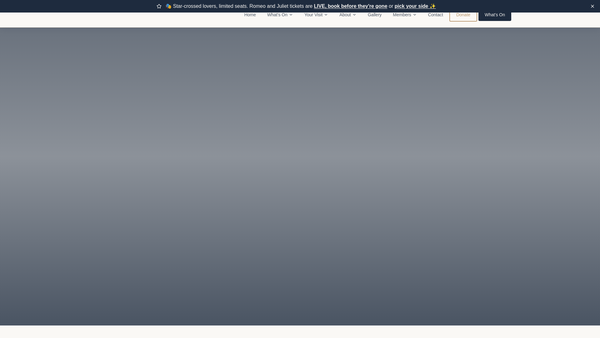 Screenshot of the Chatsworth Players website