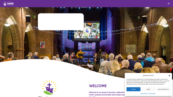 Screenshot of the Parochial Church Council Of The Ecclesiastical Parish Of Christ Our Hope Liverpool website