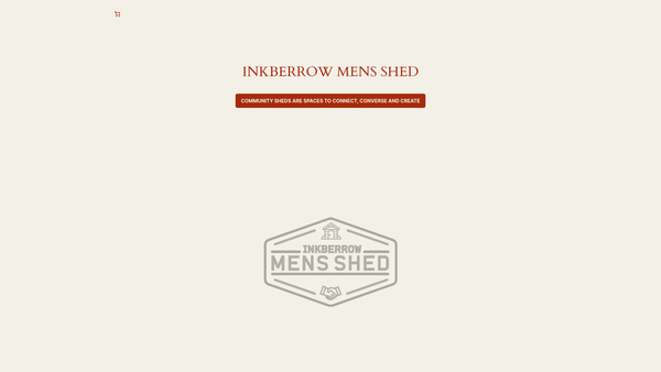 Screenshot of the Inkberrow Mens Shed website