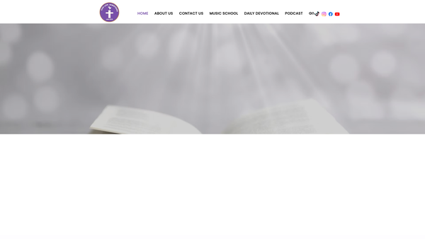 Screenshot of the God Life Ministries website