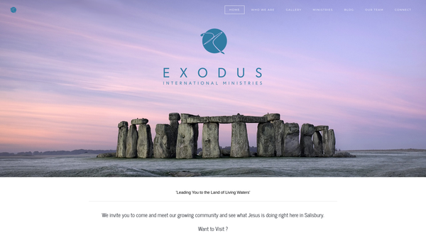 Screenshot of the Exodus International Ministries website
