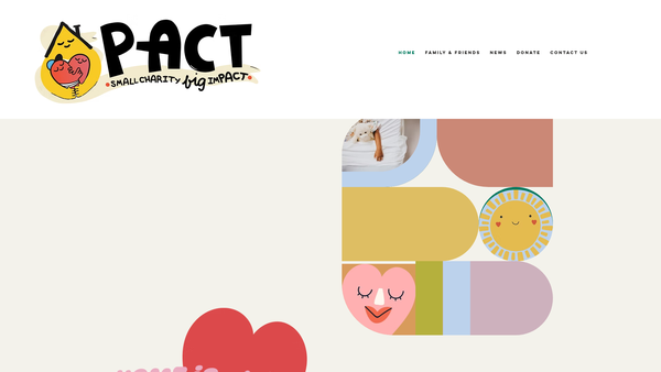Screenshot of the Parents Association Of Children With Tumours And Leukaemia website