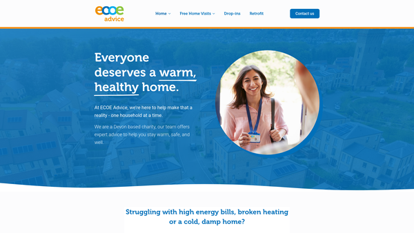 Screenshot of the Sustainable Community Solutions Limited website