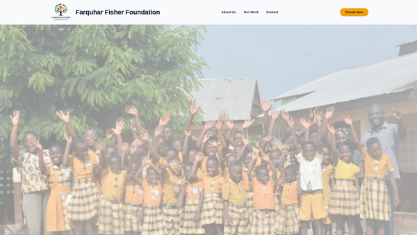 Screenshot of the Farquhar Fisher Foundation website