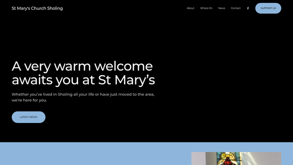 Screenshot of the The Parochial Church Council Of The Ecclesiasical Parish Of Sholing, Southampton website