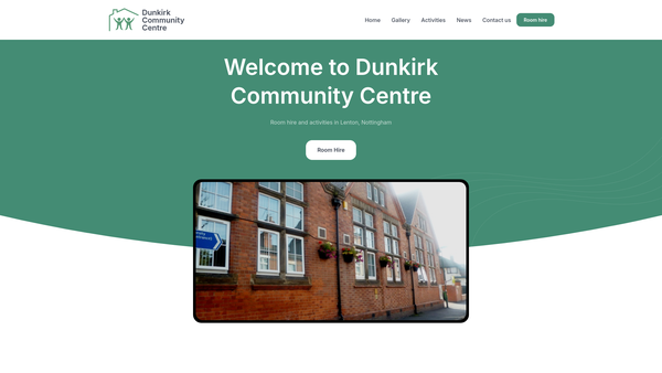 Screenshot of the Dunkirk And Old Lenton Community Association website