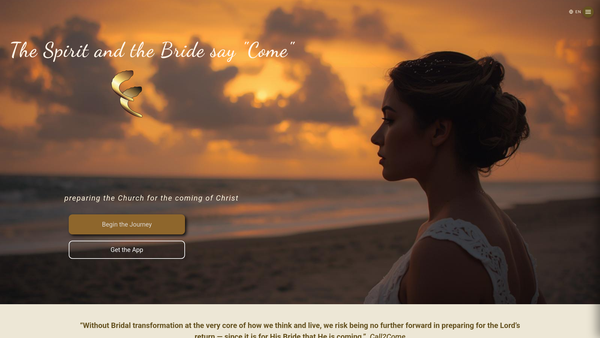Screenshot of the Call2come website