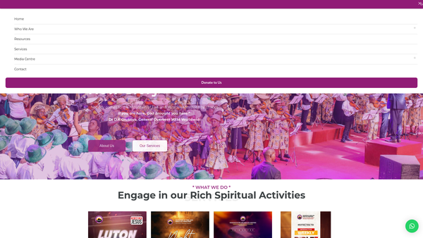 Screenshot of the Mfm New Glory Watford website
