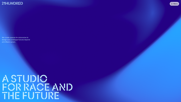 Screenshot of the 21hundred website