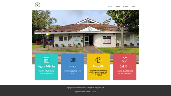 Screenshot of the Highlight Park Community Association website