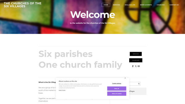 Screenshot of the The Parochial Church Council Of The Ecclesiastical Parish Of St Mary The Virgin, Little Hallingbury, In The Diocese Of Chelmsford website