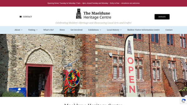 Screenshot of the Maeldune Trust website