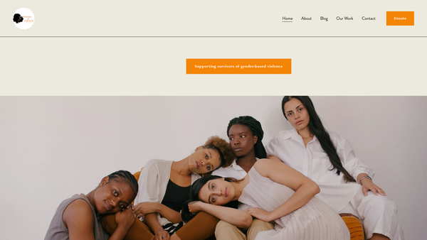 Screenshot of the Women Of Grace UK CIO website