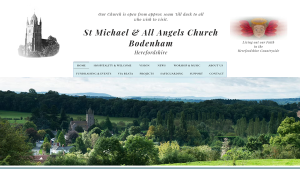 Screenshot of the The Parochial Church Council Of The Ecclesiastical Parish Of St Michael And All Angels, Bodenham In The Diocese Of Hereford website