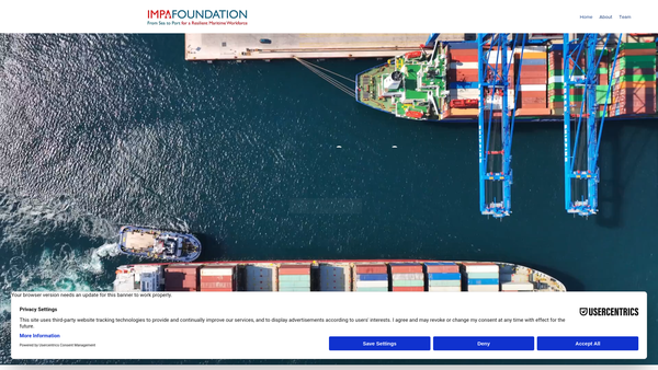 Screenshot of the Impa Foundation website