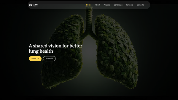 Screenshot of the I Can Breathe website