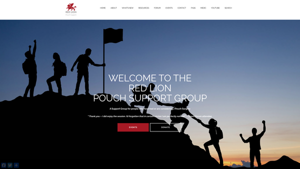 Screenshot of the Red Lion Group website