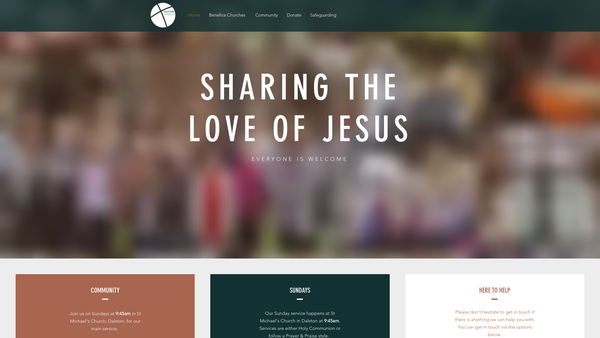 Screenshot of the St Michael's Dalston With St John's Cumdivock Parochial Church Council website