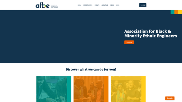 Screenshot of the The Afbe-Uk Foundation website