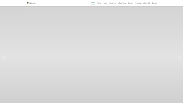 Screenshot of the The Allerston Village Hall website