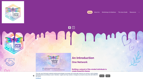 Screenshot of the Sheppey Pulse Network website
