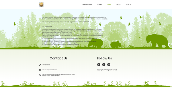 Screenshot of the Sumpu Doo Khati website