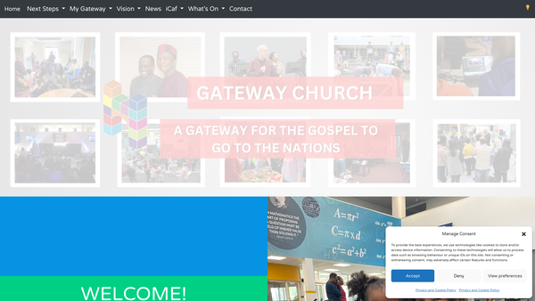 Screenshot of the The Gateway Church King's Lynn website