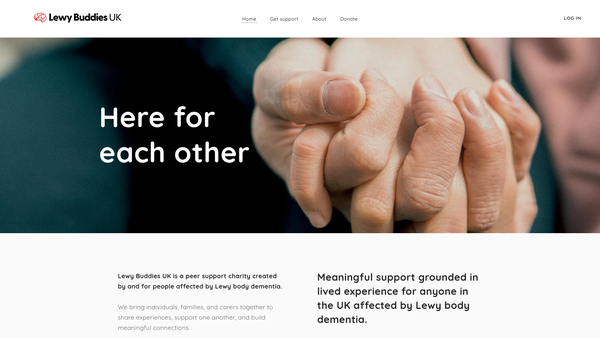 Screenshot of the Lewy Buddies UK website