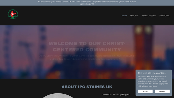 Screenshot of the Ipc Staines UK website
