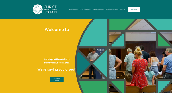 Screenshot of the Christ Presbyterian Church website