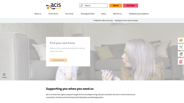 Screenshot of the Riverside Access And Training Centre Gainsborough Limited website