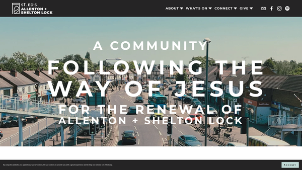 Screenshot of the The Parochial Church Council Of The Ecclesiastical Parish Of St Edmund's Church Of Allenton And Shelton Lock website