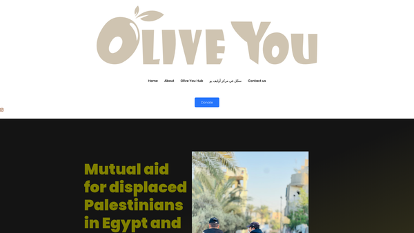 Screenshot of the Olive You website