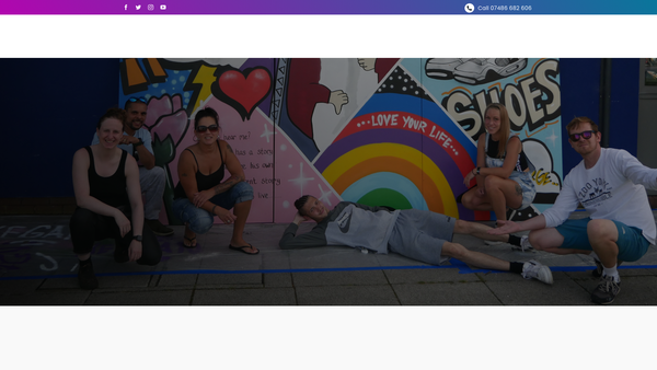 Screenshot of the Recharge Telford website