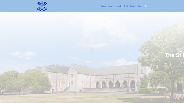 Screenshot of the St Lukes College Foundation website