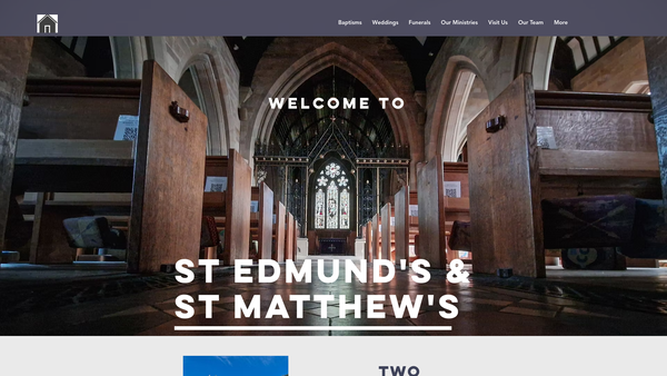 Screenshot of the The Parochial Church Council Of The Ecclesiastical Parish Of S. Matthew, Darley Abbey In The Diocese Of Derby website