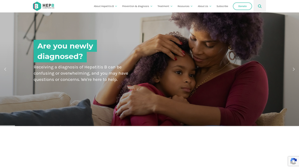 Screenshot of the Hepb Companion website