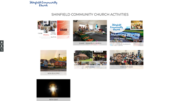Screenshot of the Shinfield Baptist Church website